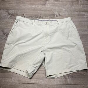 Vineyard Vines On-The-Go Shorts Mens 40 Stone Khaki Performance Stretch Golf